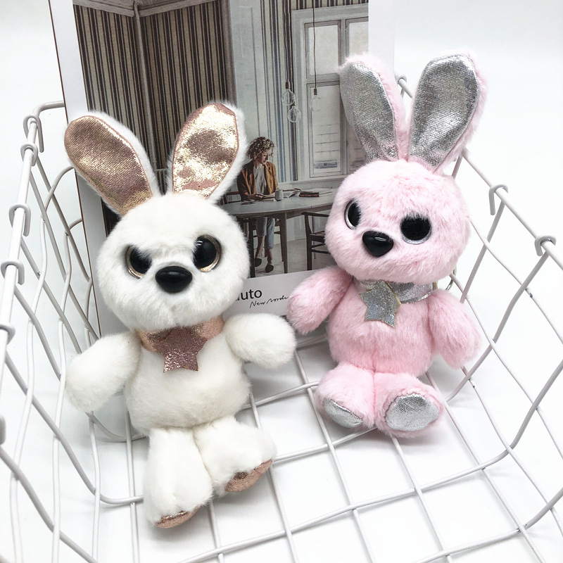 Cute Angel Elf Rabbit Plush Toy Key Chain Bunny Pendant Pendant Ornaments for Couple Smurfs Cute Angel Elf Rabbit Plush Toy Key Chain Bunny Pendant Pendant Ornaments for Couple Smurfs