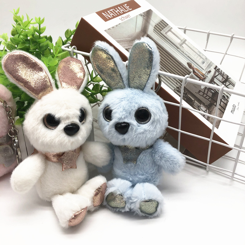 Cute Angel Elf Rabbit Plush Toy Key Chain Bunny Pendant Pendant Ornaments for Couple Smurfs Cute Angel Elf Rabbit Plush Toy Key Chain Bunny Pendant Pendant Ornaments for Couple Smurfs