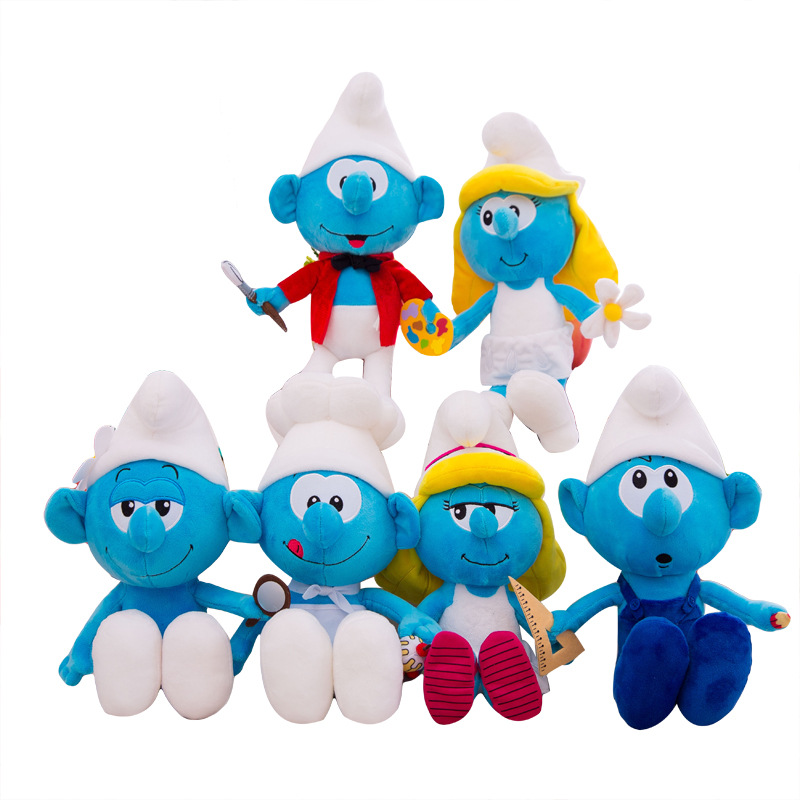 Blue Elf Doll Doll Plush Toy Cartoon Anime Ragdoll Blue Sister Smurfs 