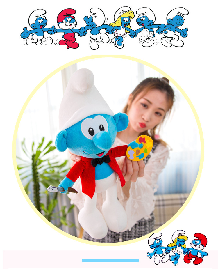 Blue Elf Doll Doll Plush Toy Cartoon Anime Ragdoll Blue Sister Smurfs Blue Elf Doll Doll Plush Toy Cartoon Anime Ragdoll Blue Sister Smurfs