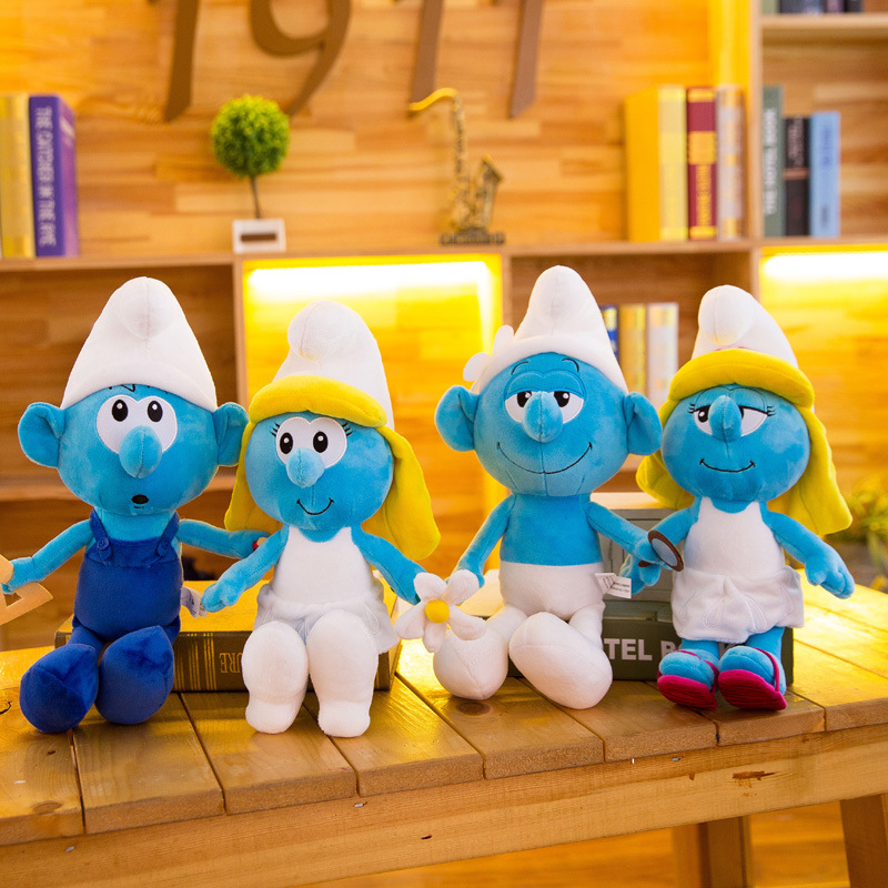 2021 Creative New Blue Elf Little Doll Accompany Doll Boutique Comfort Smurfs