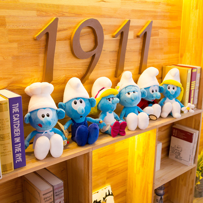 2021 Creative New Blue Elf Little Doll Accompany Doll Boutique Comfort Smurfs