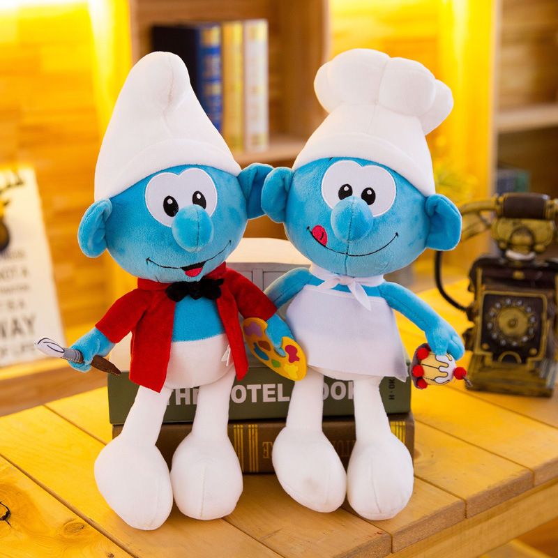 2021 Creative New Blue Elf Little Doll Accompany Doll Boutique Comfort Smurfs