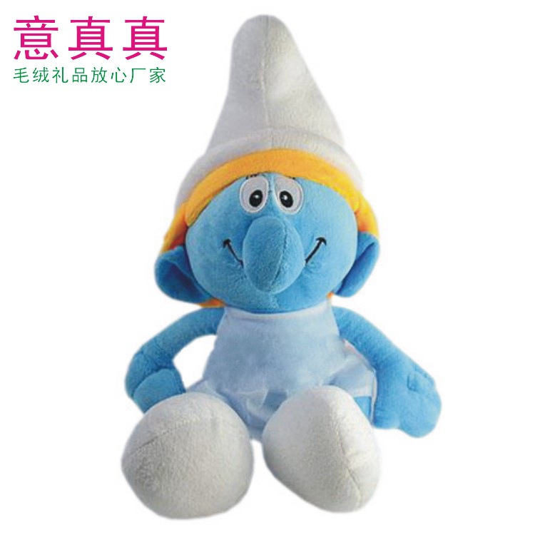 Cute Cute Doll Blue Elf Plush Toy Cartoon Soft Doll Factory Smurfs