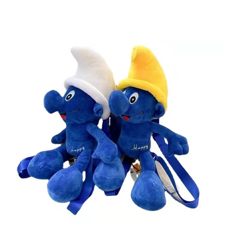 Cartoon Blue Elf Plush Toy Prize Claw Doll Children&#039;s Shoulder Smurfs