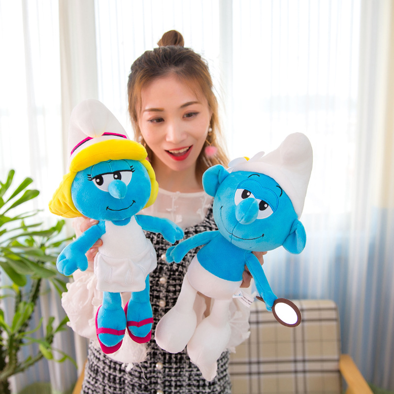 Blue Elf Doll Doll Plush Toy Cartoon Anime Ragdoll Blue Sister Smurfs