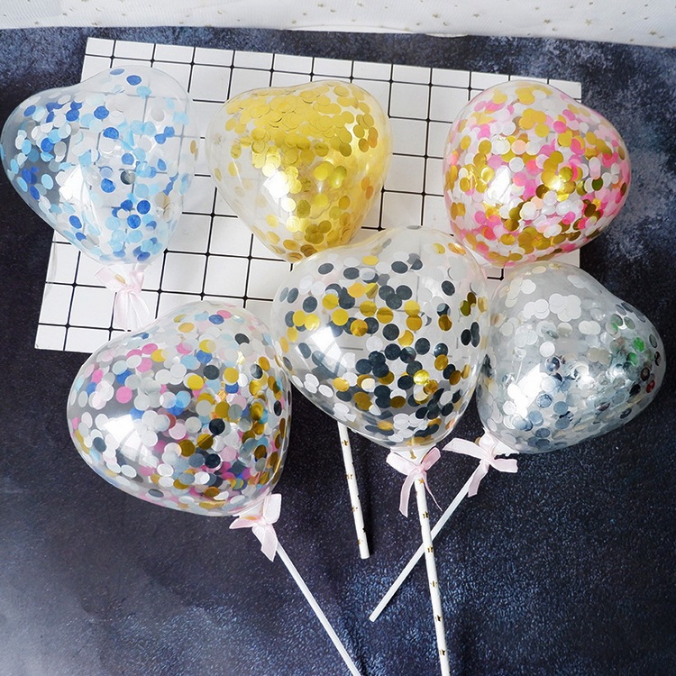 Love Balloon Love Paper Balloon 5-Inch Balloon Cake Decoration Hot Air Balloon
