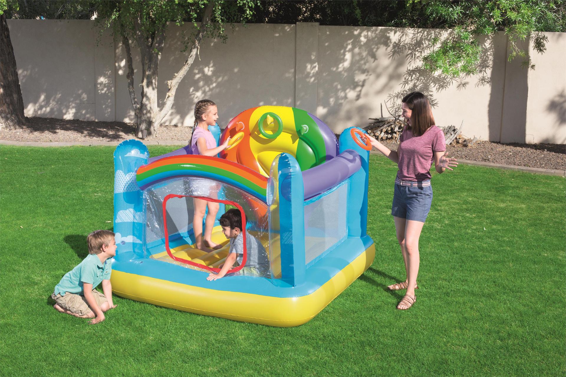 Bestway 52269 Safe Small Household Hot Air Balloon Trampoline Trampoline Amusement Inflatable Indoor Castle