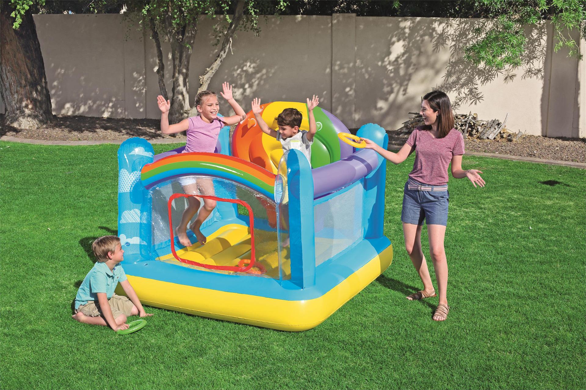 Bestway 52269 Safe Small Household Hot Air Balloon Trampoline Trampoline Amusement Inflatable Indoor Castle
