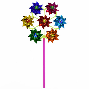 Outdoor Hanging Rainbow Hot Air Balloon Rotating Wind Bar Park Scenic Spot Windmill Festival Kindergarten Decorations Arrangement Hanging Decoration