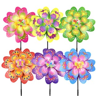 Outdoor Hanging Rainbow Hot Air Balloon Rotating Wind Bar Park Scenic Spot Windmill Festival Kindergarten Decorations Arrangement Hanging Decoration