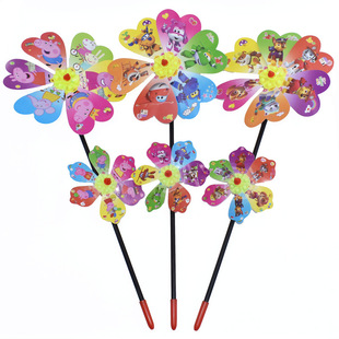 Outdoor Hanging Rainbow Hot Air Balloon Rotating Wind Bar Park Scenic Spot Windmill Festival Kindergarten Decorations Arrangement Hanging Decoration