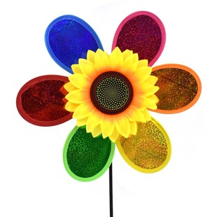 Outdoor Hanging Rainbow Hot Air Balloon Rotating Wind Bar Park Scenic Spot Windmill Festival Kindergarten Decorations Arrangement Hanging Decoration