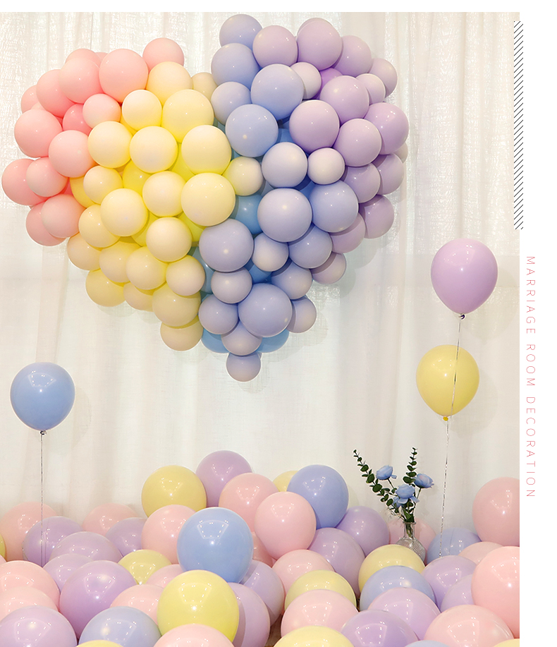 Macaron Balloon Decoration Scene Layout Birthday Inflatable Flying Children's Color Hot Air Balloon