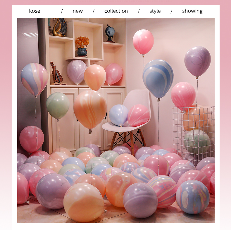 Children's Baby Full-Year Boys and Girls Birthday Banquet Party Colorful Balloon Hot Air Balloon
