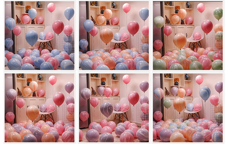 Children's Baby Full-Year Boys and Girls Birthday Banquet Party Colorful Balloon Hot Air Balloon
