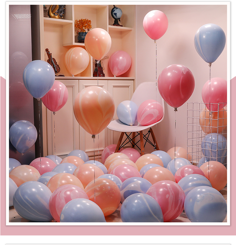 Children's Baby Full-Year Boys and Girls Birthday Banquet Party Colorful Balloon Hot Air Balloon