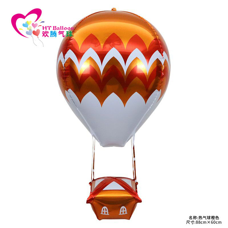 New 22-Inch 4D Aluminum Balloon Wedding Birthday Party Decoration Floating Air Layout Hot Air Balloon