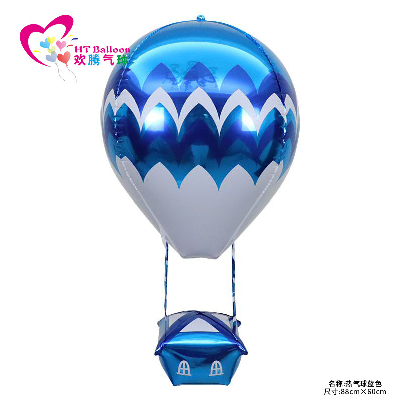 New 22-Inch 4D Aluminum Balloon Wedding Birthday Party Decoration Floating Air Layout Hot Air Balloon