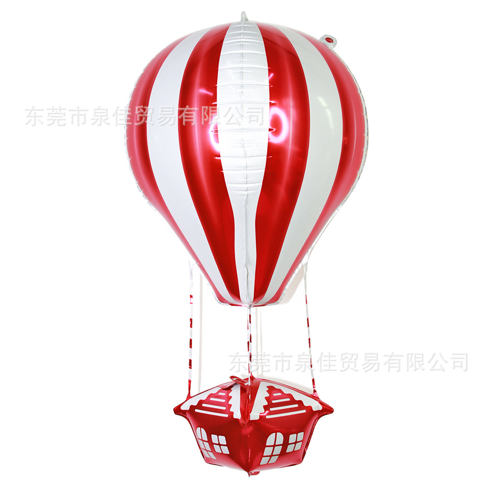 4D Aluminum Balloon Aluminum Foil Ball Hot Air Balloon Baby Banquet Decoration Party Layout Cross-Border Hot Air Balloon