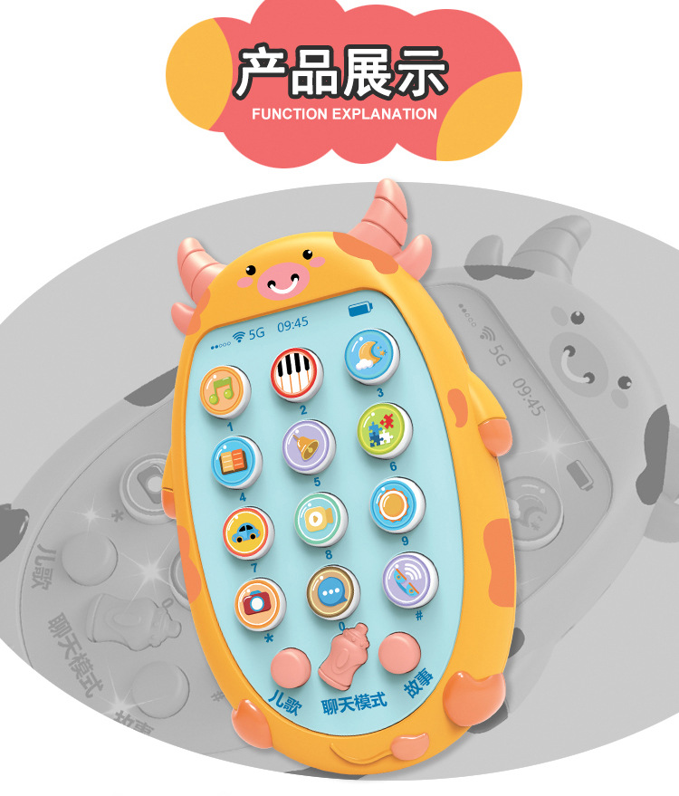Free Shipping Baby Simulation Mobile Phone Music Toy Calf Early Education Puzzle Story Machine Telephone Bilingual Cartoon Animal Free Shipping Baby Simulation Mobile Phone Music Toy Calf Early Education Puzzle Story Machine Telephone Bilingual Cartoon Animal