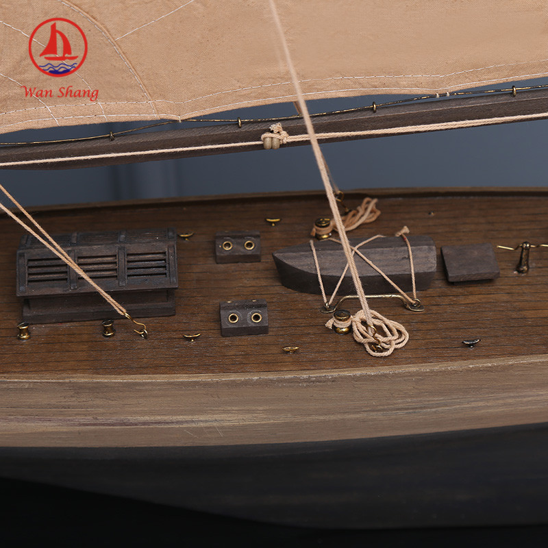 Sloop American Sailboat Handmade Finish Crafts Simulation Sailboat Decoration Decoration Office Wholesale