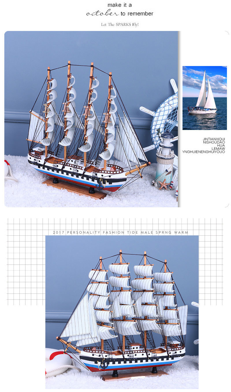 Color Simulation Sailboat Model Office Home Decoration Assembly Sailboat Decorative Crafts Decoration Wholesale Color Simulation Sailboat Model Office Home Decoration Assembly Sailboat Decorative Crafts Decoration Wholesale