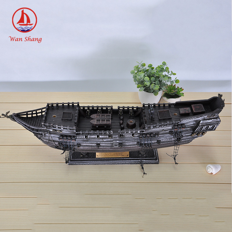 87cm Simulation Wooden Pirate Ship Mediterranean Style Crafts Decorations Sailboat Decoration Wholesale