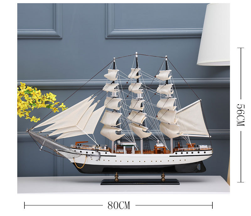 Simulation Model Home Decoration Log Hand-Assembled Sailboat Sailboat Decorative Crafts Decoration Painted Gift Simulation Model Home Decoration Log Hand-Assembled Sailboat Sailboat Decorative Crafts Decoration Painted Gift