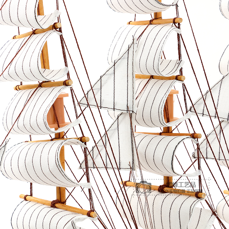 Room Decorations Boys Trendy Desk Furnishings Sailboat Decoration Boys Children's Room Home Wooden Boat Model