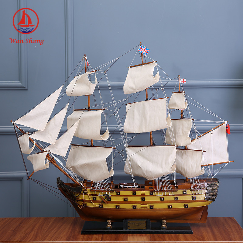 Printable Logo Currently Available Simulation Sailboat European Style Sailboat Crafts Decoration Office Living Room Decoration Sailboat Wholesale