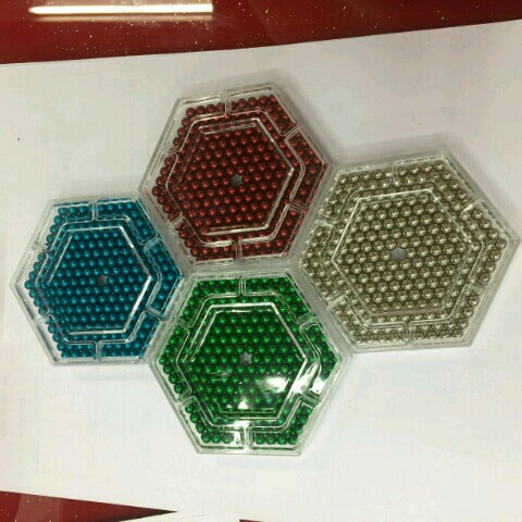 Buckyball magnet steel, puzzle toy magnet 5mm nickel plated color
