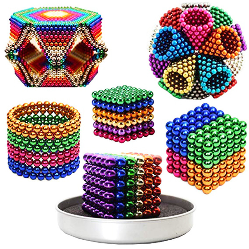 Border Wholesale Gift Bucky Ball Bucky Magnetic Ball 216 PCs 5mm Color Strong Magnetic Ball Ball Toy Magnet Buckyball