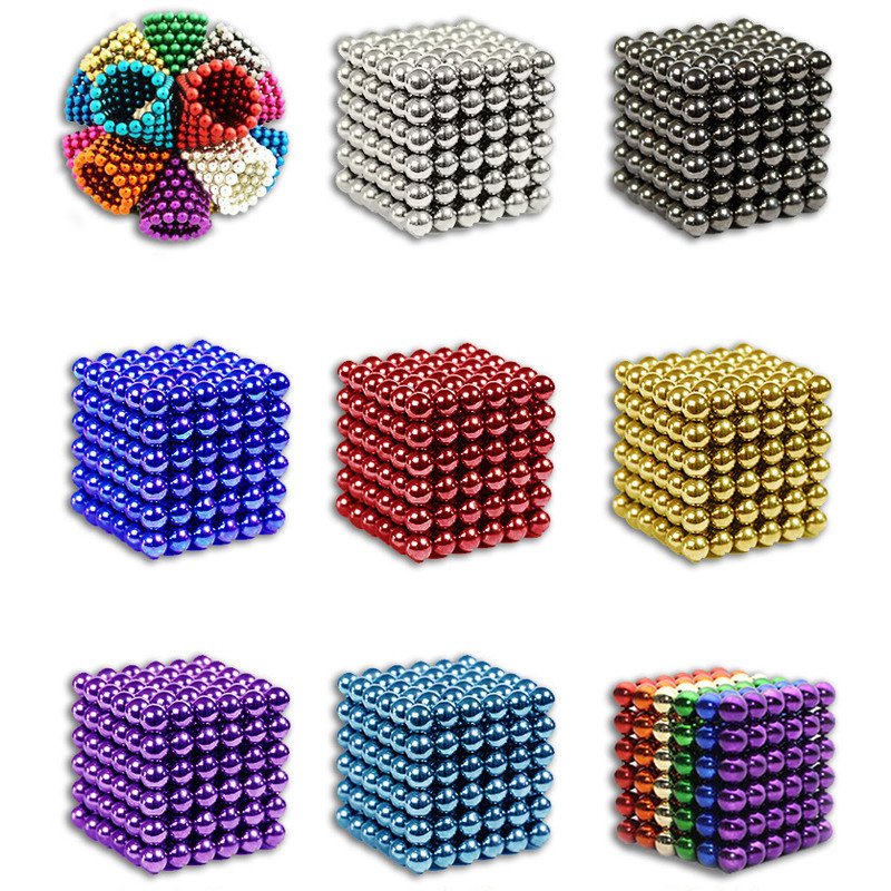 Border Wholesale Gift Bucky Ball Bucky Magnetic Ball 216 PCs 5mm Color Strong Magnetic Ball Ball Toy Magnet Buckyball