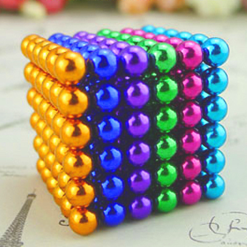 Border Wholesale Gift Bucky Ball Bucky Magnetic Ball 216 PCs 5mm Color Strong Magnetic Ball Ball Toy Magnet Buckyball
