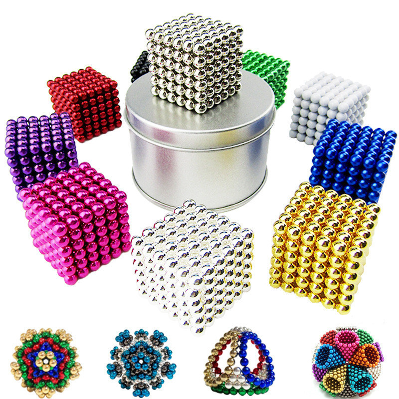 Border Wholesale Gift Bucky Ball Bucky Magnetic Ball 216 PCs 5mm Color Strong Magnetic Ball Ball Toy Magnet Buckyball