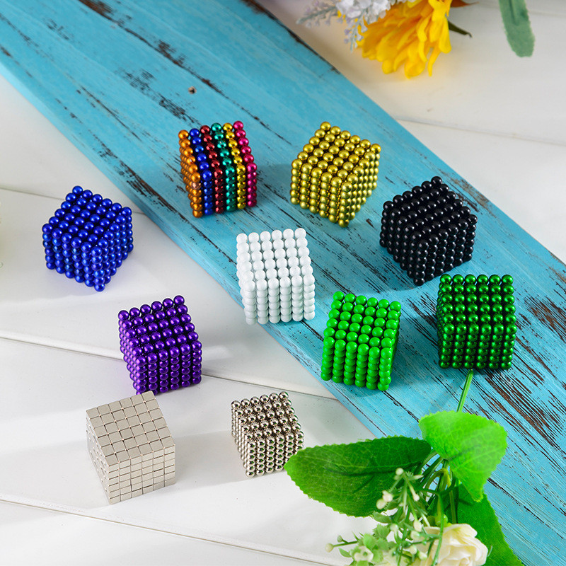 Border Wholesale Gift Bucky Ball Bucky Magnetic Ball 216 PCs 5mm Color Strong Magnetic Ball Ball Toy Magnet Buckyball