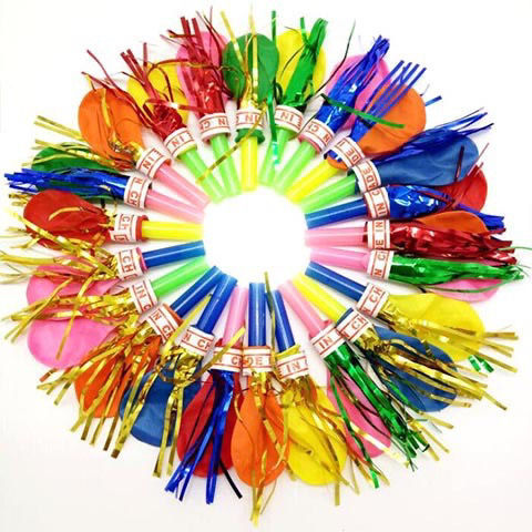 100 Children's Gold Silk Whistle Balloon Ribbon Whistle Blowouts Baby Birthday Dragon Whistle 100 Children's Gold Silk Whistle Balloon Ribbon Whistle Blowouts Baby Birthday Dragon Whistle