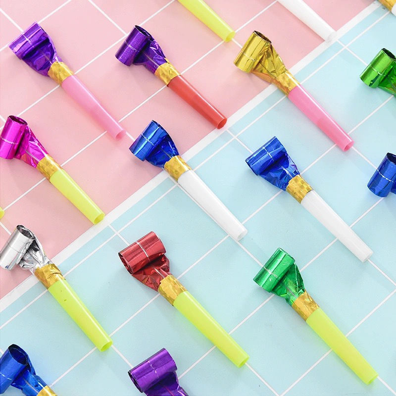 100 Children's Gold Silk Whistle Balloon Ribbon Whistle Blowouts Baby Birthday Dragon Whistle 100 Children's Gold Silk Whistle Balloon Ribbon Whistle Blowouts Baby Birthday Dragon Whistle