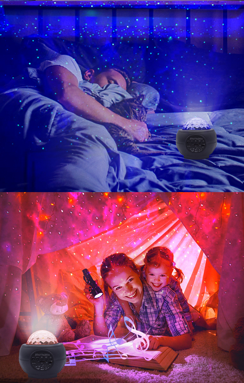 New Laser Light Starry Sky Projection Lamp Ceiling Lamp Bluetooth Music USB Starry Flame Water Pattern LED Night Light New Laser Light Starry Sky Projection Lamp Ceiling Lamp Bluetooth Music USB Starry Flame Water Pattern LED Night Light