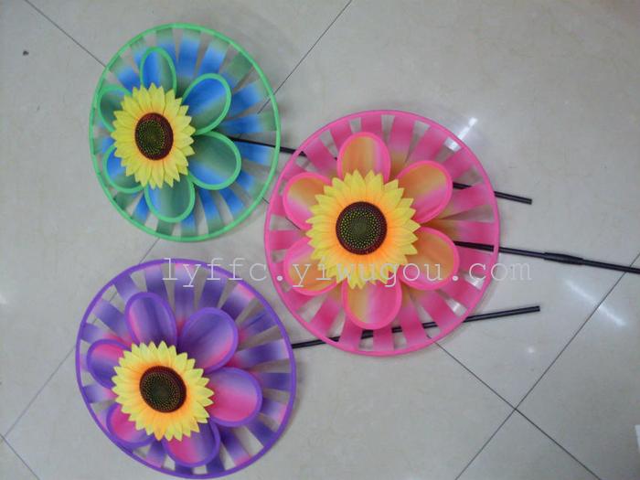 Manufacturers supply turntable sun flower windmill children toy windmill photography decorative windmill Manufacturers supply turntable sun flower windmill children toy windmill photography decorative windmill
