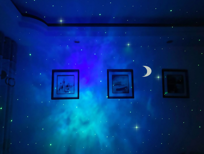 Laser Starry Sky Projection Lamp Projector 3D Nebula Sleep Aid Small Night Lamp with Bluetooth Music Lamp