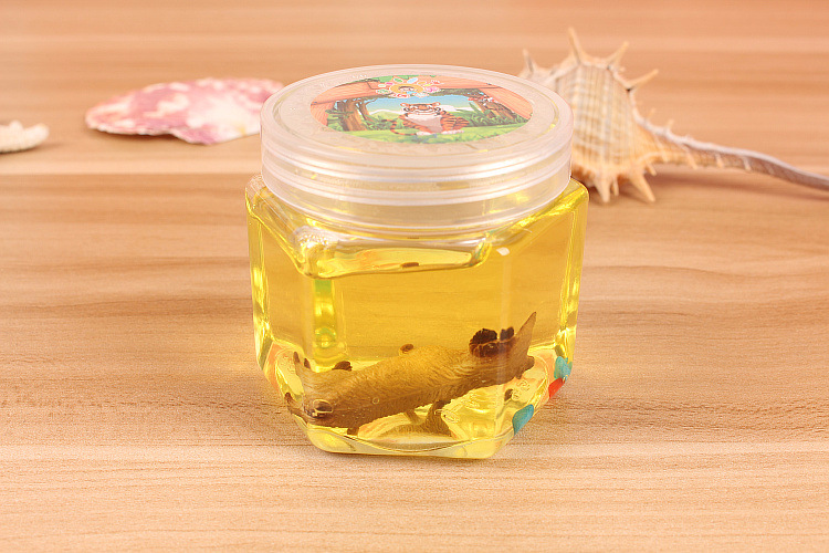 Animal Hexagonal Bottle Crystal Mud Colored Clay DIY Jelly Mud Plasticine Transparent Crystal Mud Light Brickearth