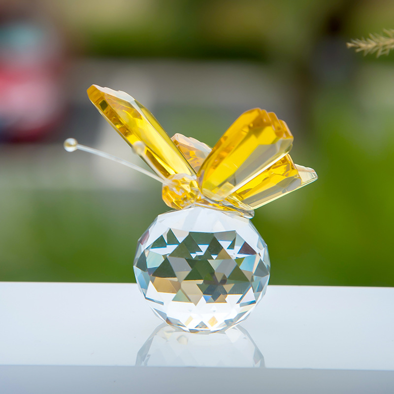 K9 Crystal Butterfly Small Ornaments Crystal Small Animal Ornaments Step into E-Commerce Crystal Animal