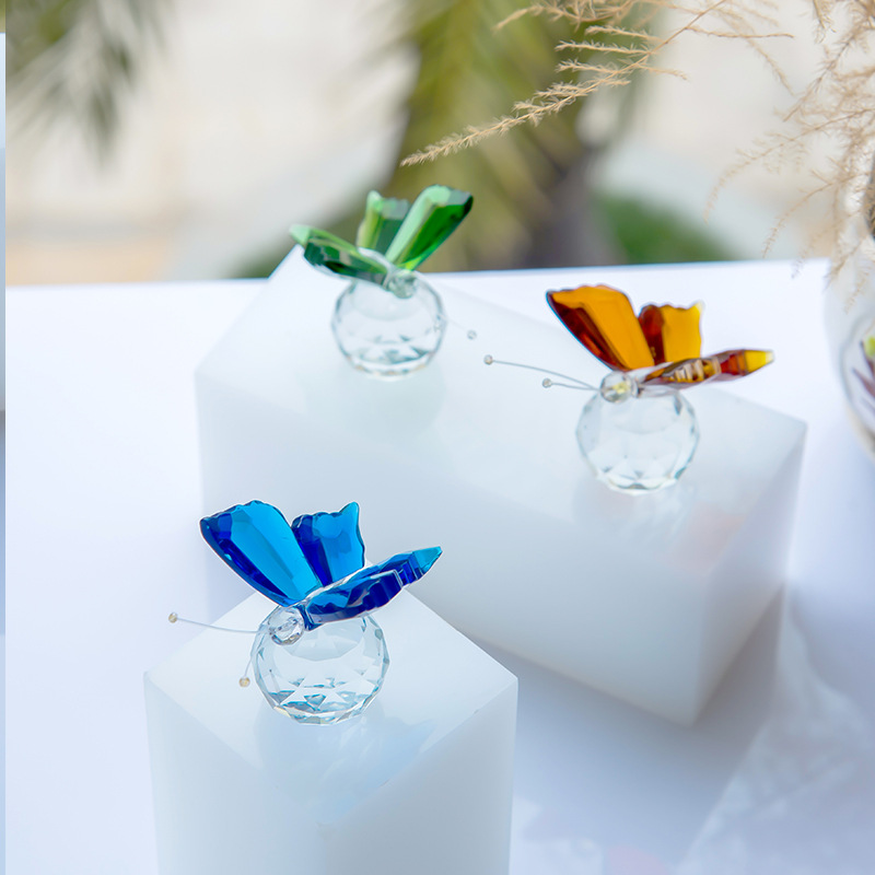 K9 Crystal Butterfly Small Ornaments Crystal Small Animal Ornaments Step into E-Commerce Crystal Animal