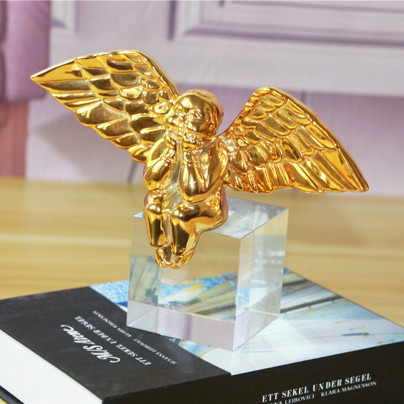 Simple Crystal Angel Decoration Fat Angel Decorative Crafts Sample Room Decoration Crystal Animal