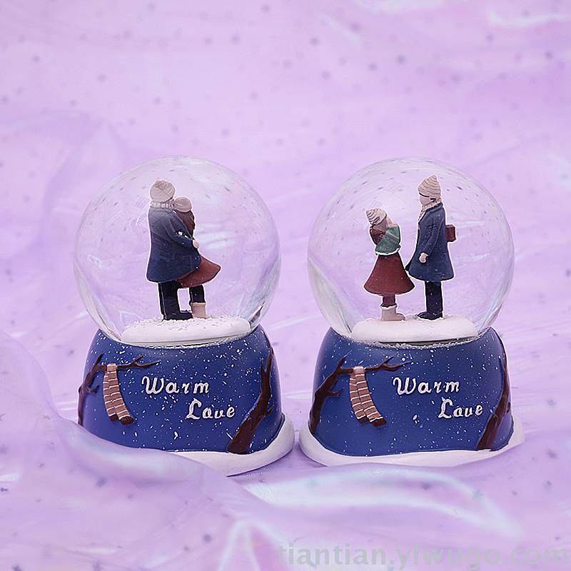 One usually couples with Crystal Ball music box Fantasy Luminous Snowflakes Music Box