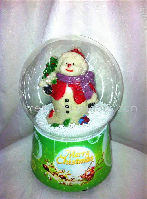 Creative Christmas windmill glass snow snow globe music box gifts 1018A Creative Christmas windmill glass snow snow globe music box gifts 1018A