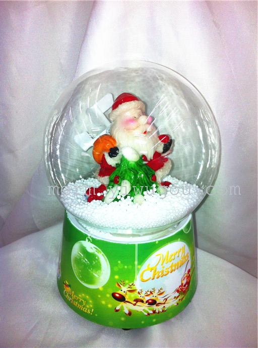 Creative Christmas windmill glass snow snow globe music box gifts 1018A Creative Christmas windmill glass snow snow globe music box gifts 1018A