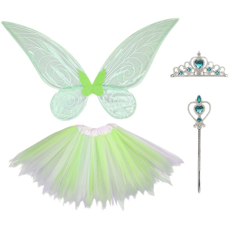 Children&#039;s Angel Little Fairy Toy Fairy Wings Girls Butterfly Princess Props Magic Fairy Wand